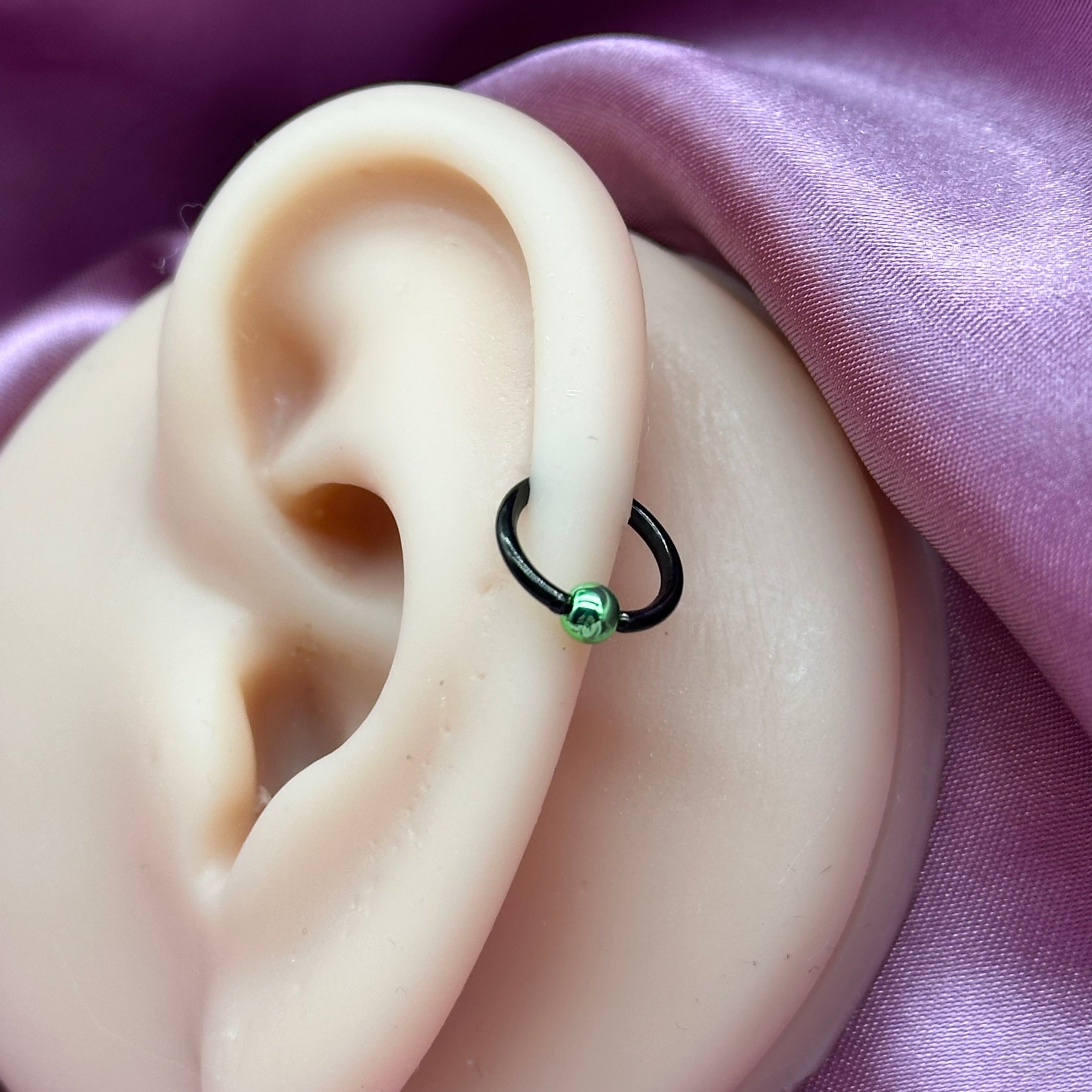 BLACK BCR WITH COLOURED BALL - HELIX / DAITH / NOSE-Vicious Punx-Vicious Punx