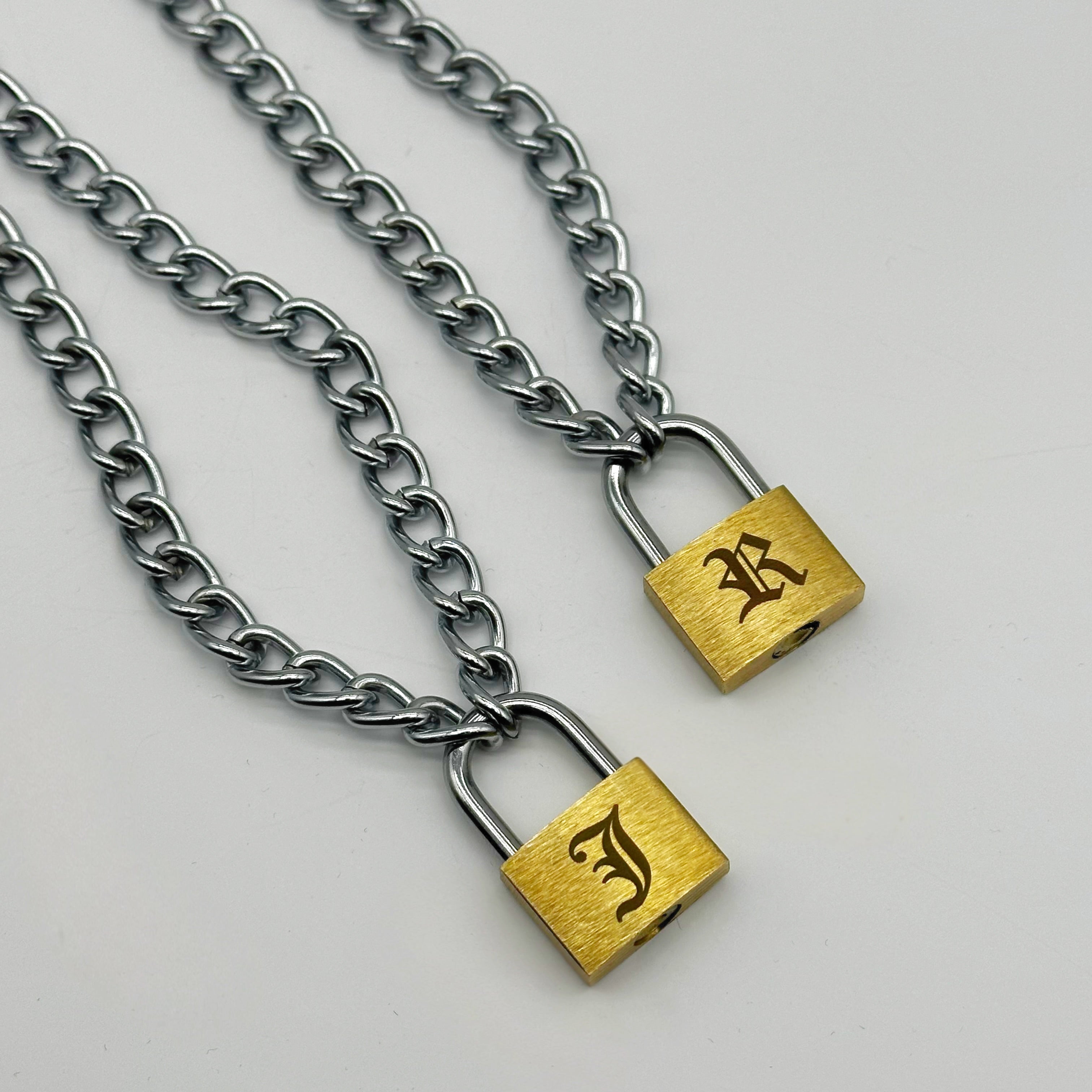 PERSONALISED PADLOCK CHAIN NECKLACE – Vicious Punx