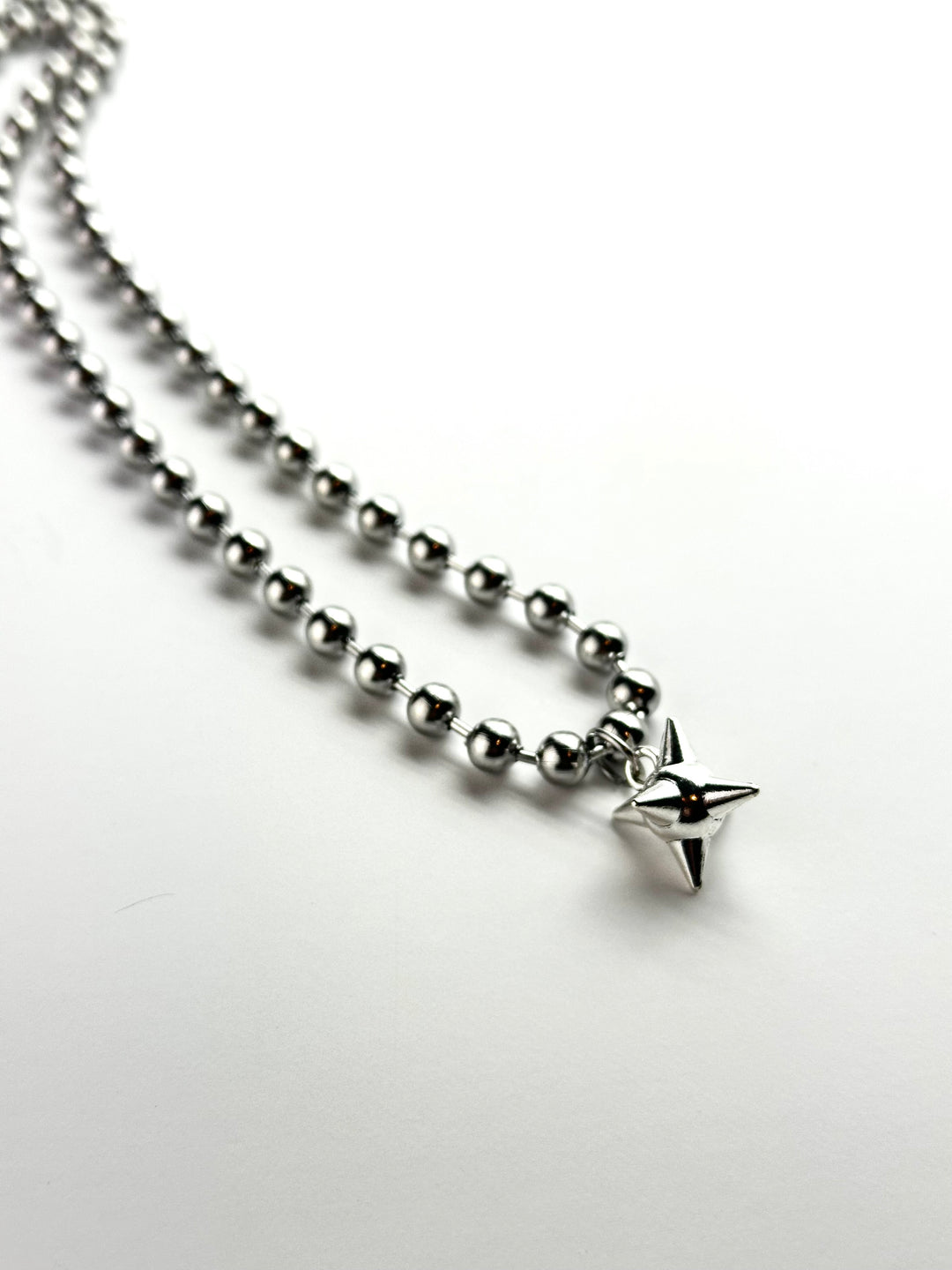 MACE BALL BEADED CHARM NECKLACE