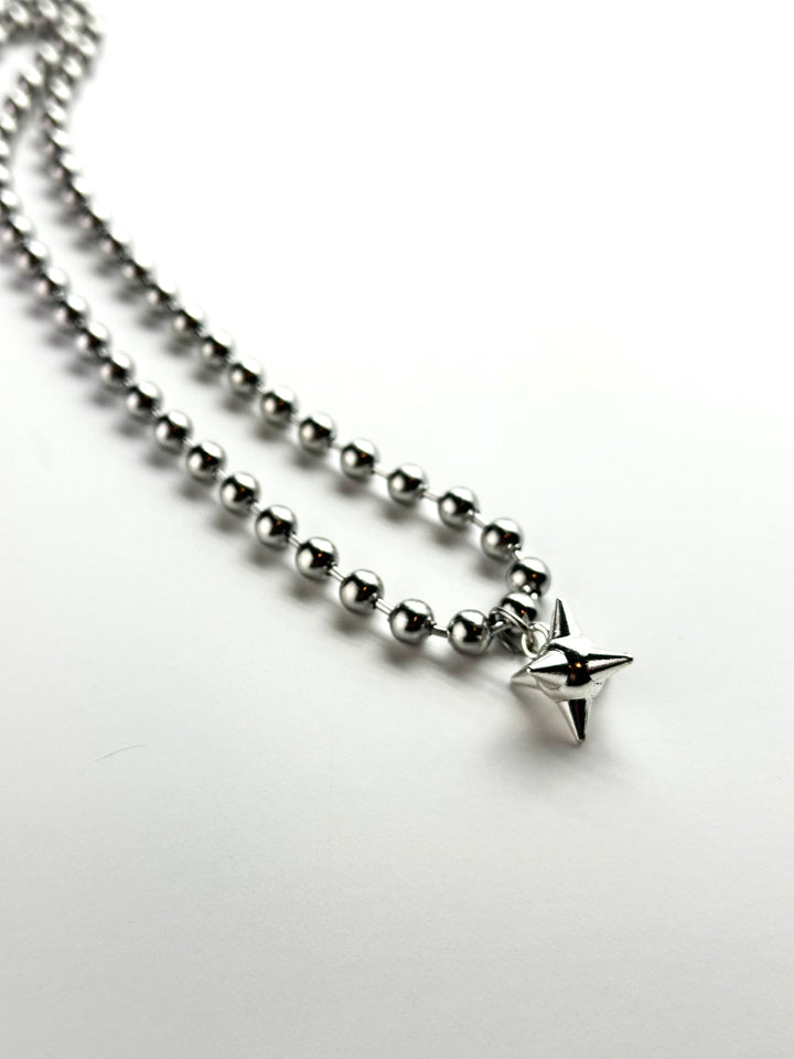 MACE BALL BEADED CHARM NECKLACE