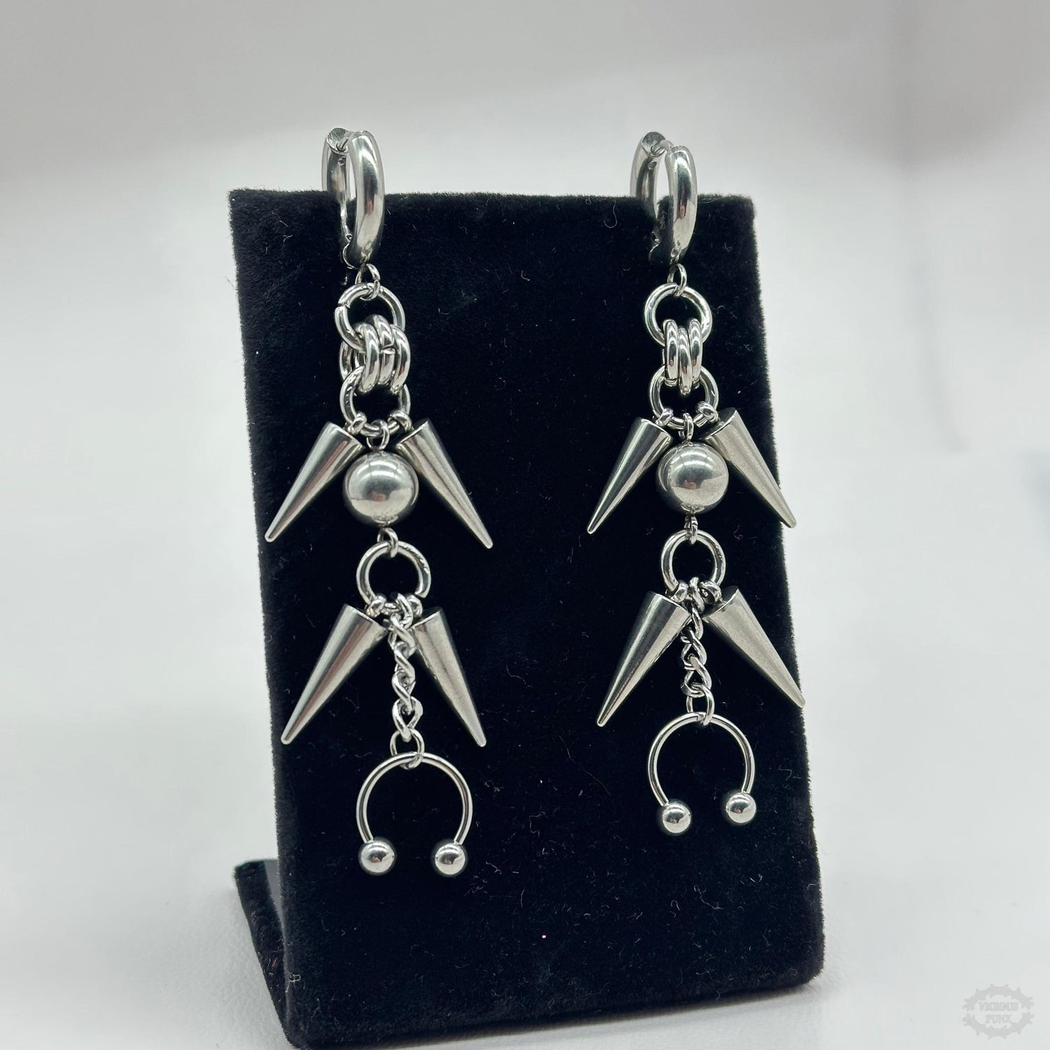 VENOM SPIKE HOOP EARRINGS-Vicious Punx-Vicious Punx