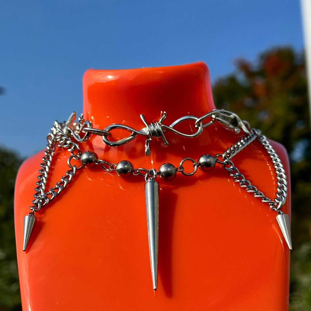 THORN & SPIKE NECKLACE-Vicious Punx-Vicious Punx