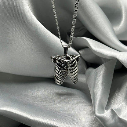 SKELETON RIB CAGE NECKLACE-Vicious Punx-Vicious Punx