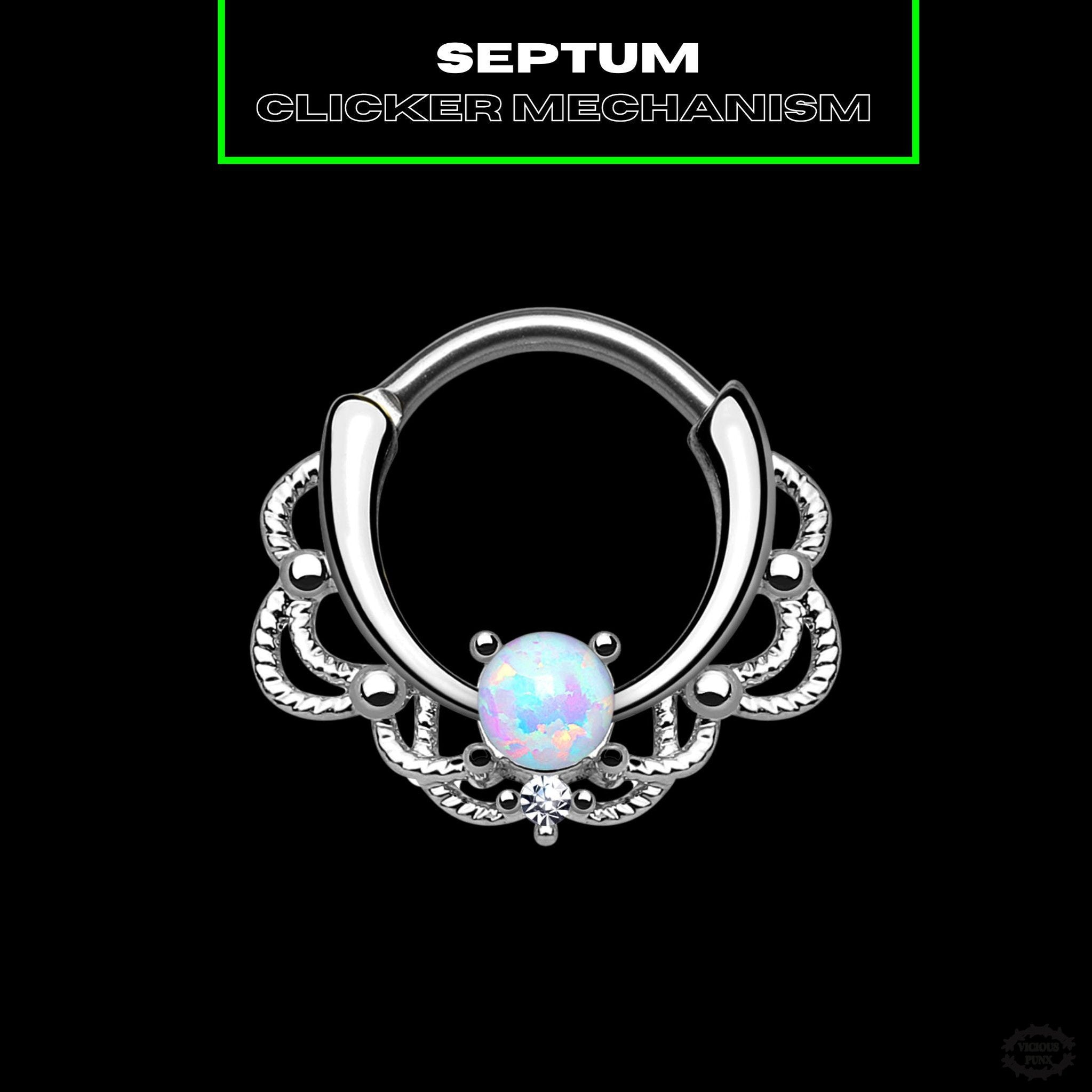 LACE OPAL SEPTUM CLICKER