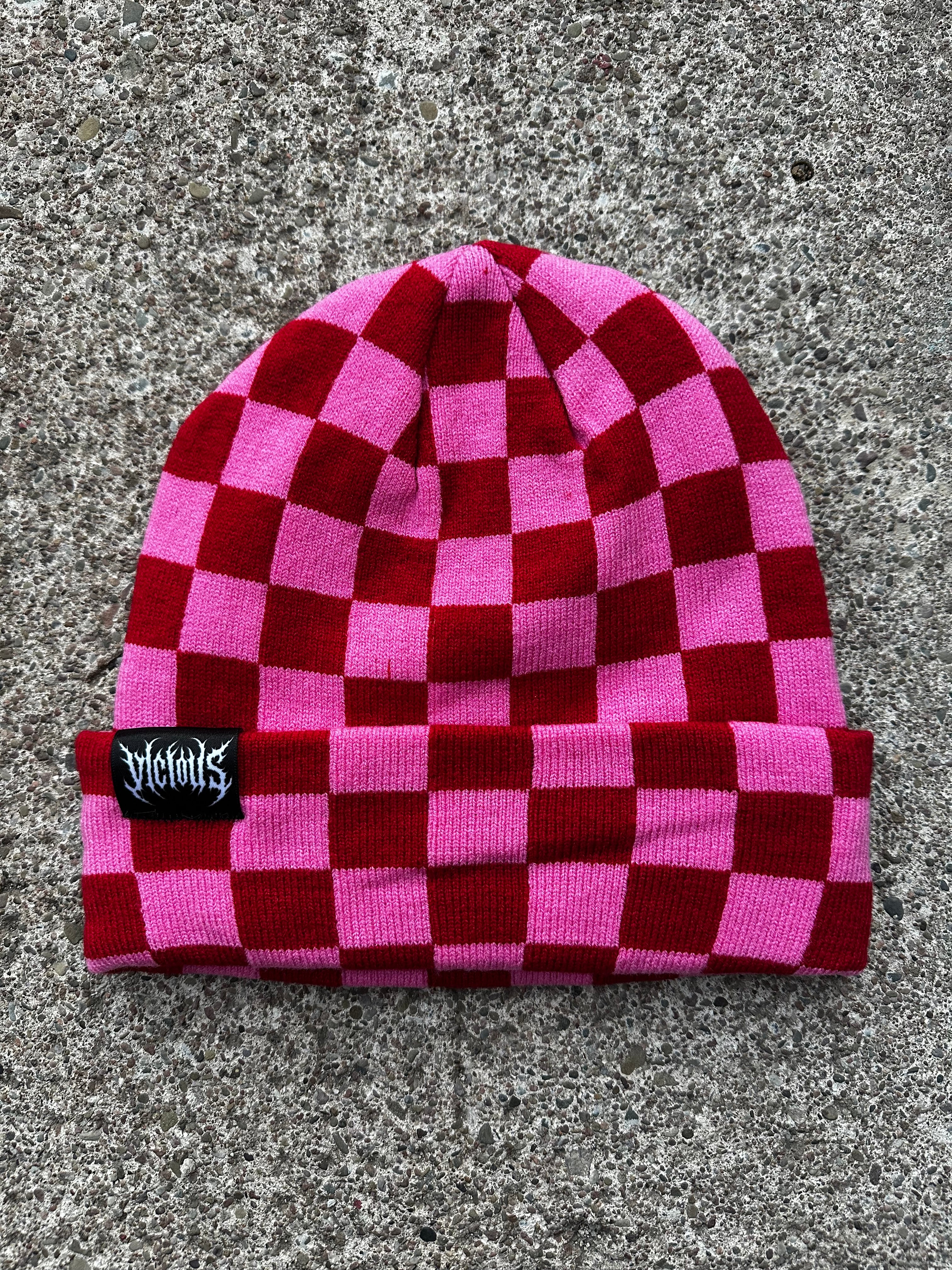 CHECKERBOARD BEANIE HAT – Vicious Punx
