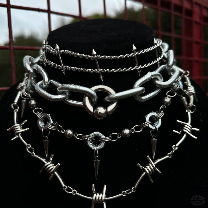 SPIKE COLLAR NECKLACE-Vicious Punx-Vicious Punx