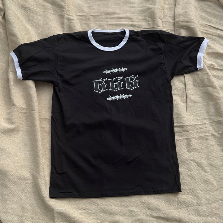 SECONDS SALE - 666 RAGLAN T SHIRT