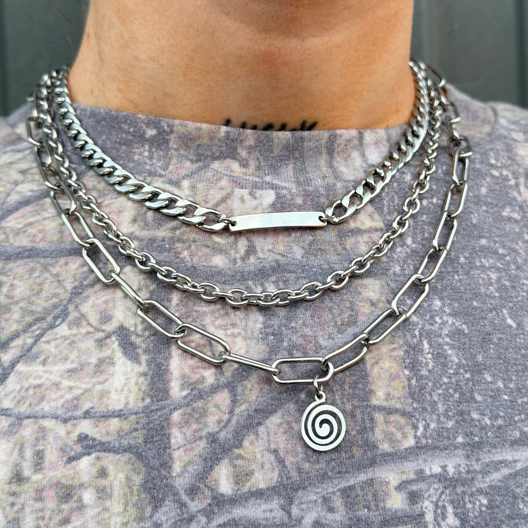 VORTEX TRIPLE STACK NECKLACE
