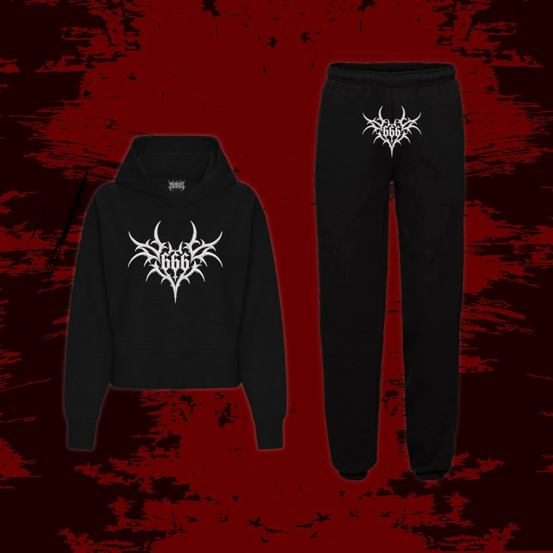 666 THORNS EMBROIDERED JOGGERS