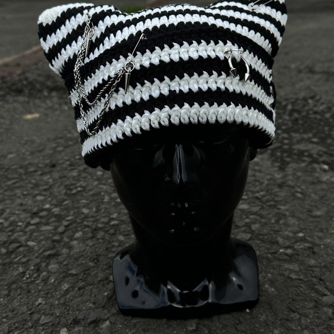 CAT EARS BEANIE HAT-Vicious Punx-Vicious Punx