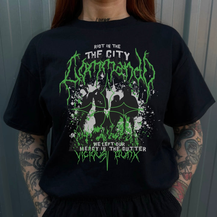 RIOT CITY PRINTED T SHIRT