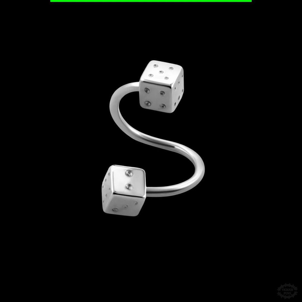 DICE SPIRAL EAR / HELIX BAR