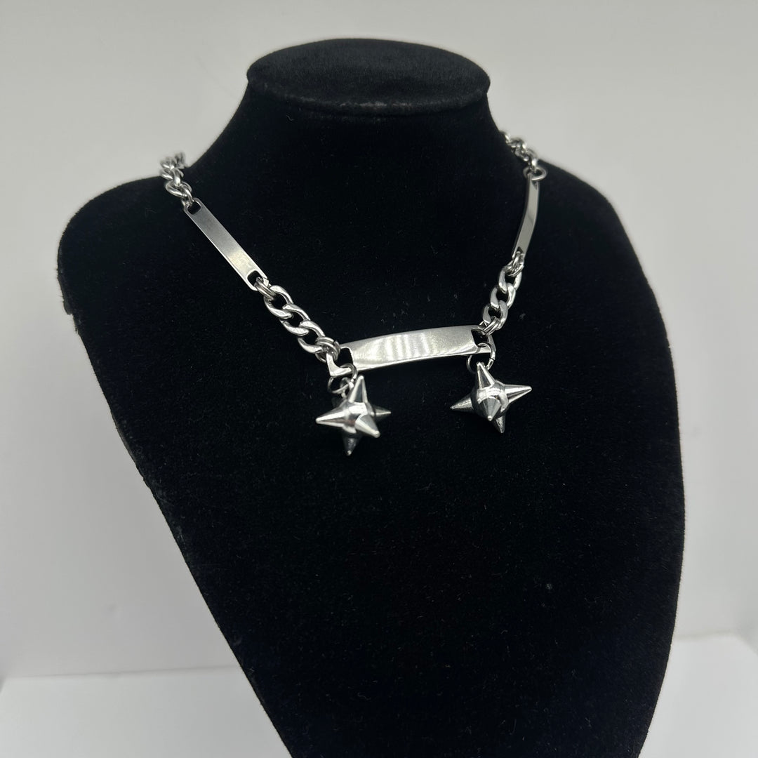 FLAIL TAG HARDWEAR NECKLACE