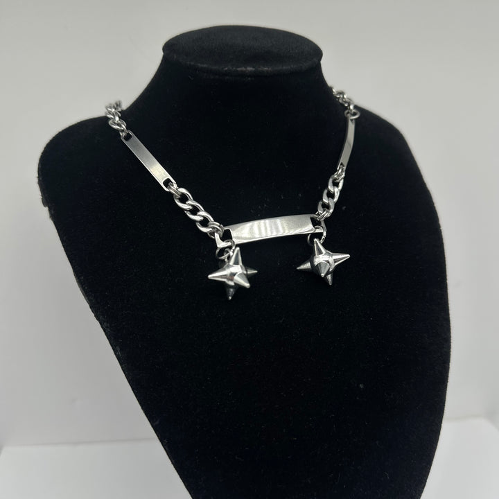 FLAIL TAG HARDWEAR NECKLACE