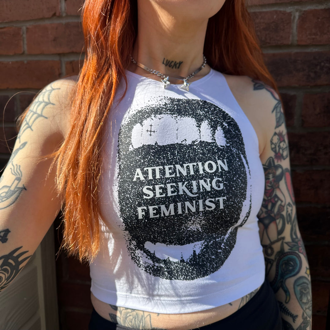 ATTENTION SEEKING FEMINIST VEST TOP