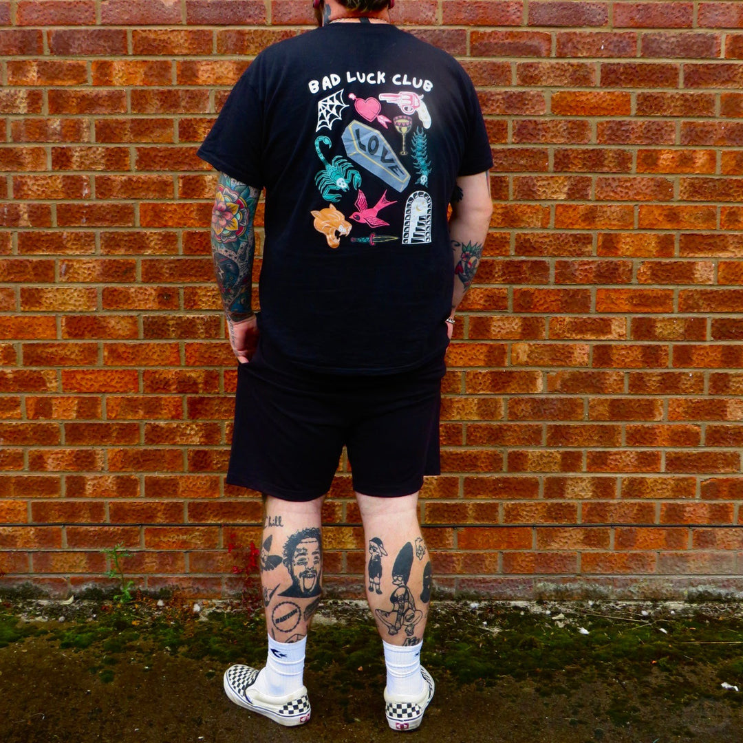 BAD LUCK CLUB TATTOO T-SHIRT-Vicious Punx-Vicious Punx