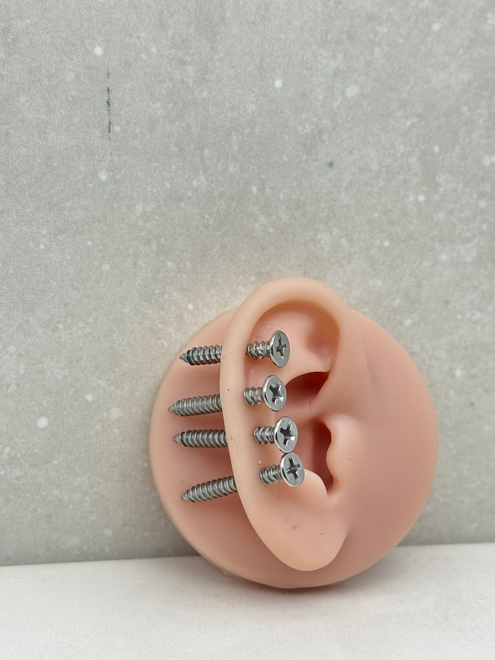 SCREW STUD EARRINGS