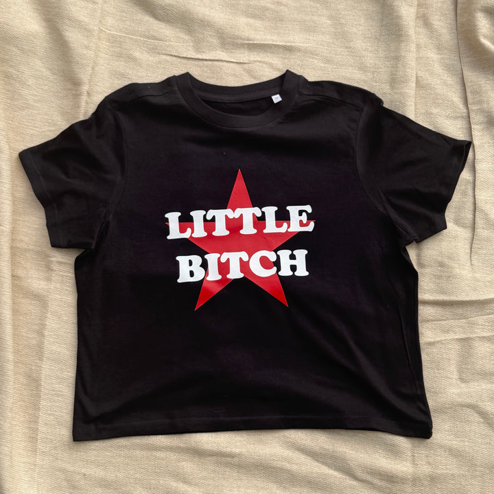 SAMPLE SALE - LITTLE B*TCH BOXY CROP TOP