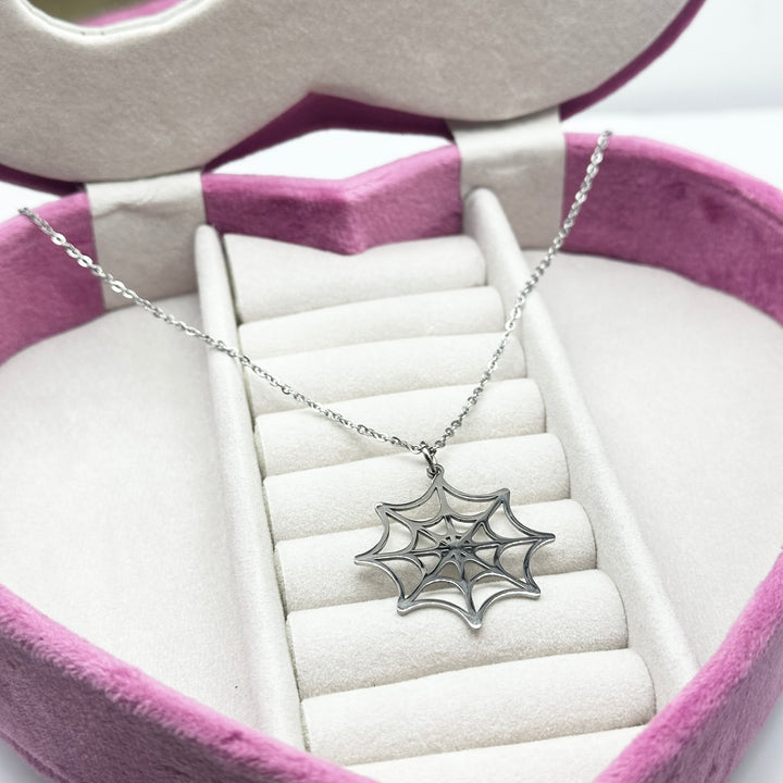 SALE - SPIDER WEB NECKLACE