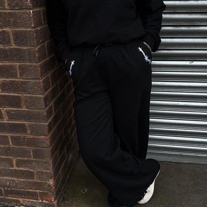 WIDE LEG BARBED WIRE JOGGERS