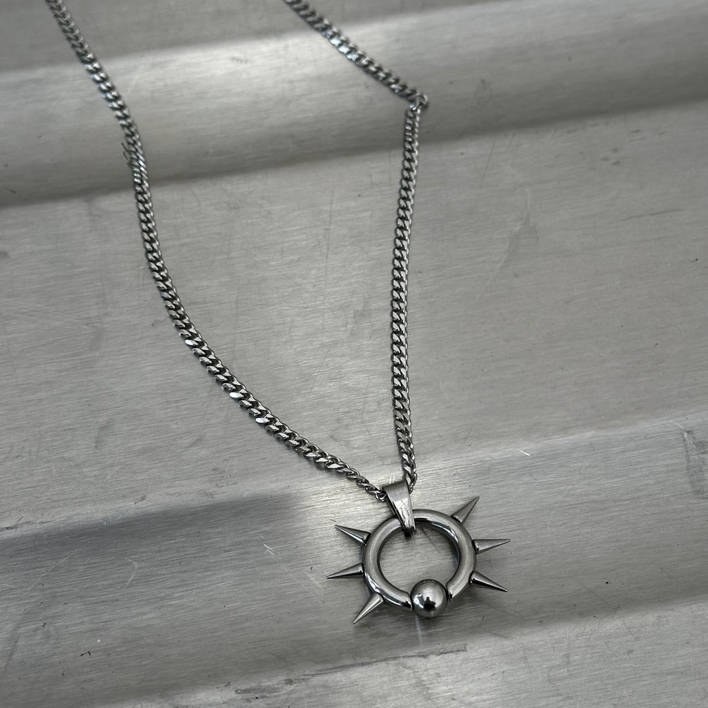 THIN SPIKEY BCR NECKLACE