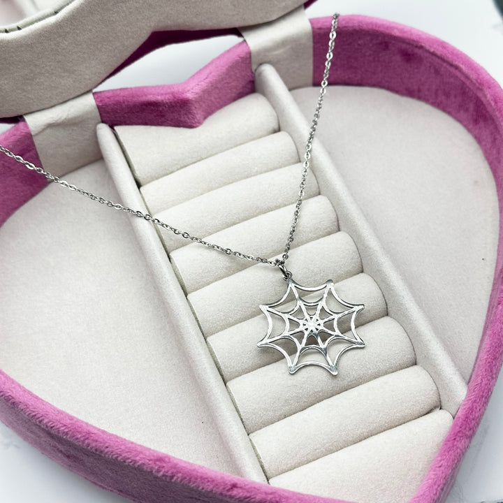 SALE - SPIDER WEB NECKLACE