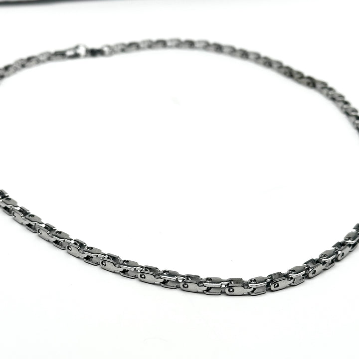 SALE - STAINLESS STEEL BOX NECKLACE