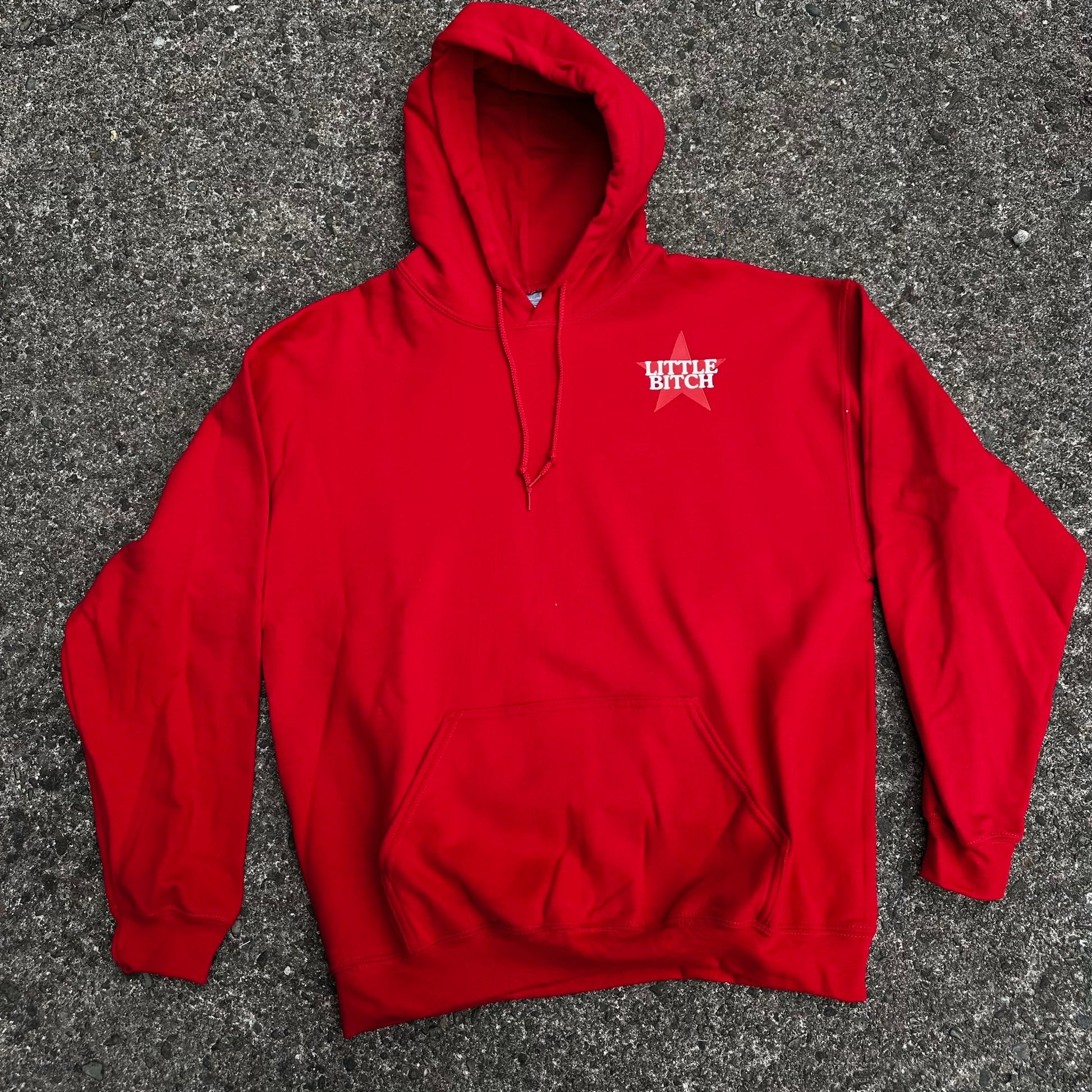 Sample Sale - Little Bitch Red Hoodie - Large - (53)