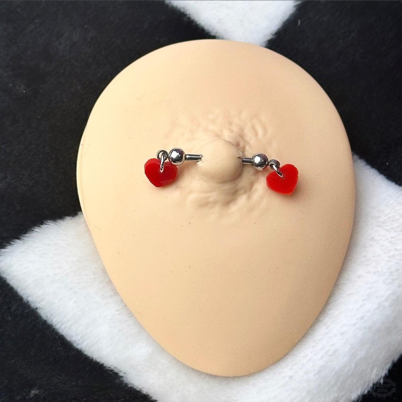 RED HEART NIPPLE BAR