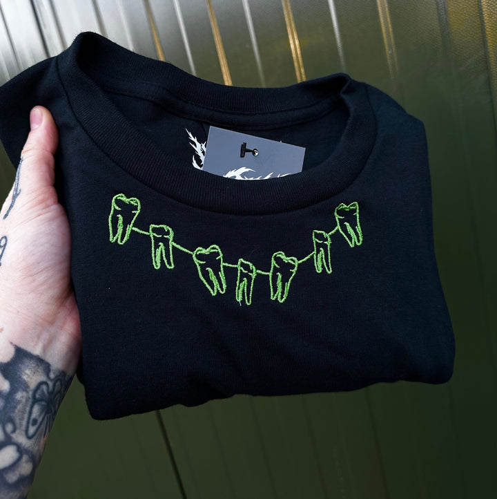 THE CAVITY TEETH EMBROIDERED T-SHIRT