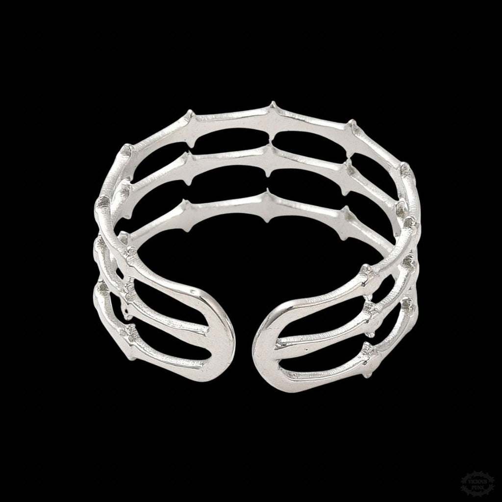 SPIKEY BARBED ADJUSTABLE RING