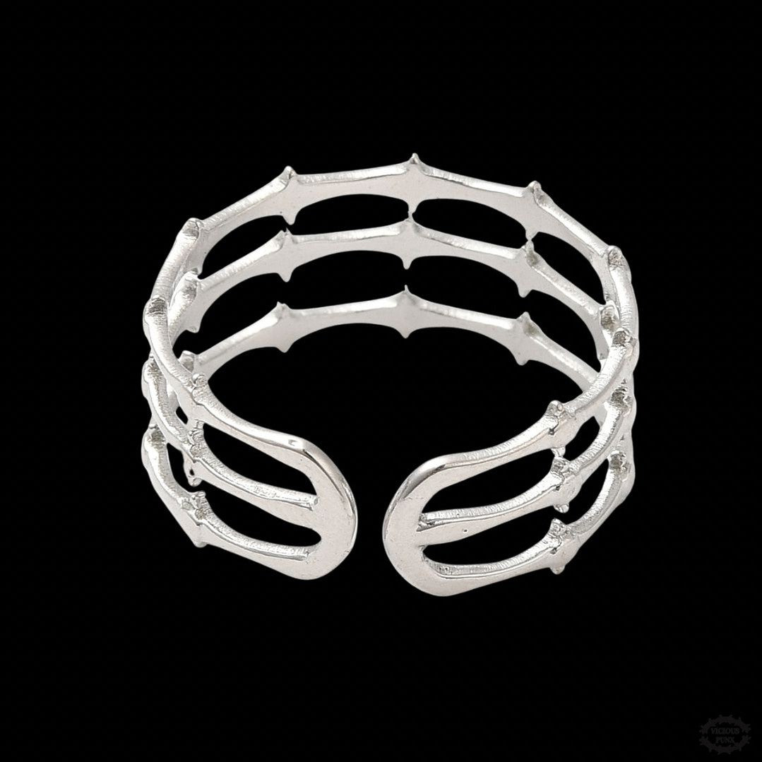 SPIKEY BARBED ADJUSTABLE RING