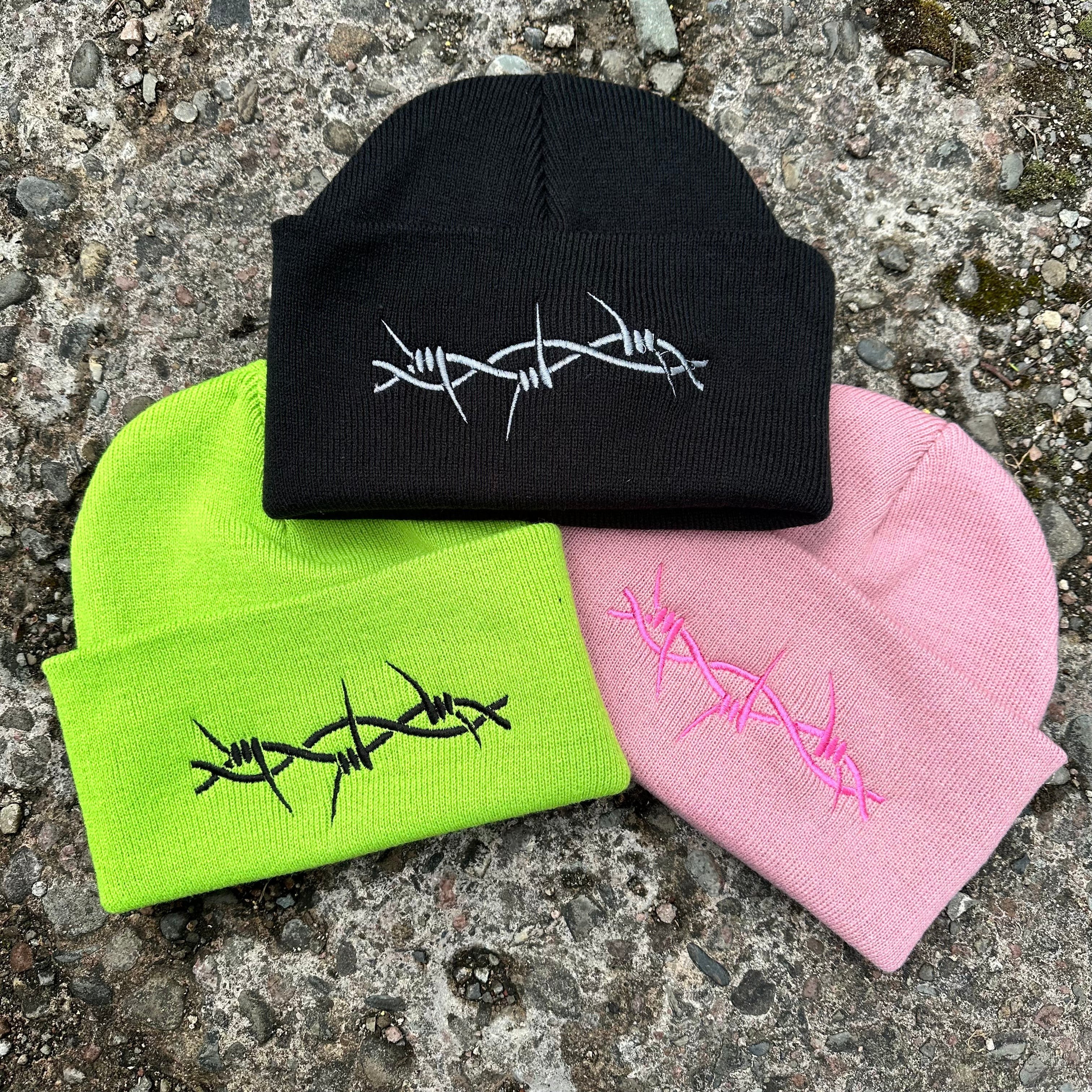 TRIBAL BARBED BEANIE HAT-Vicious Punx-Vicious Punx