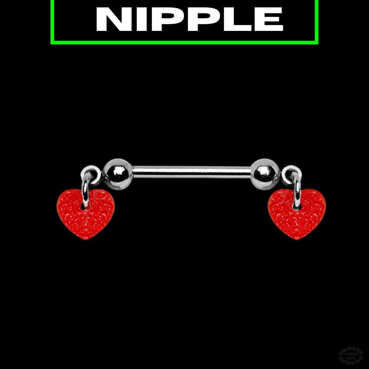 RED HEART NIPPLE BAR