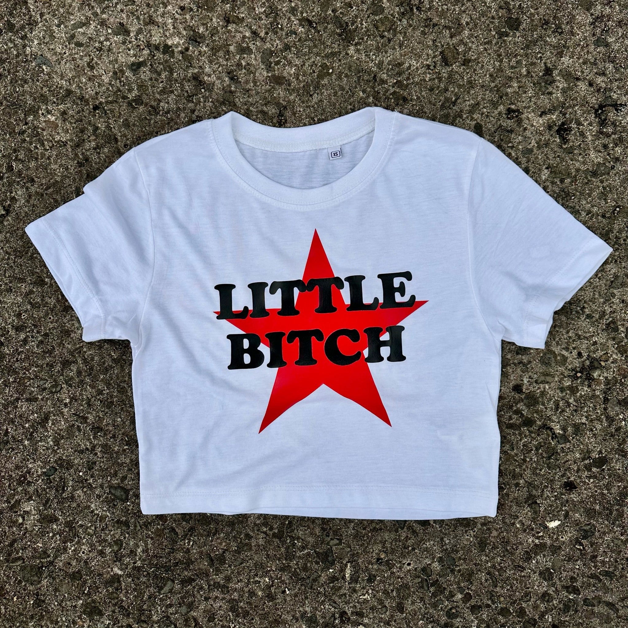 LITTLE B*TCH CROP T-SHIRT-Vicious Punx-Vicious Punx