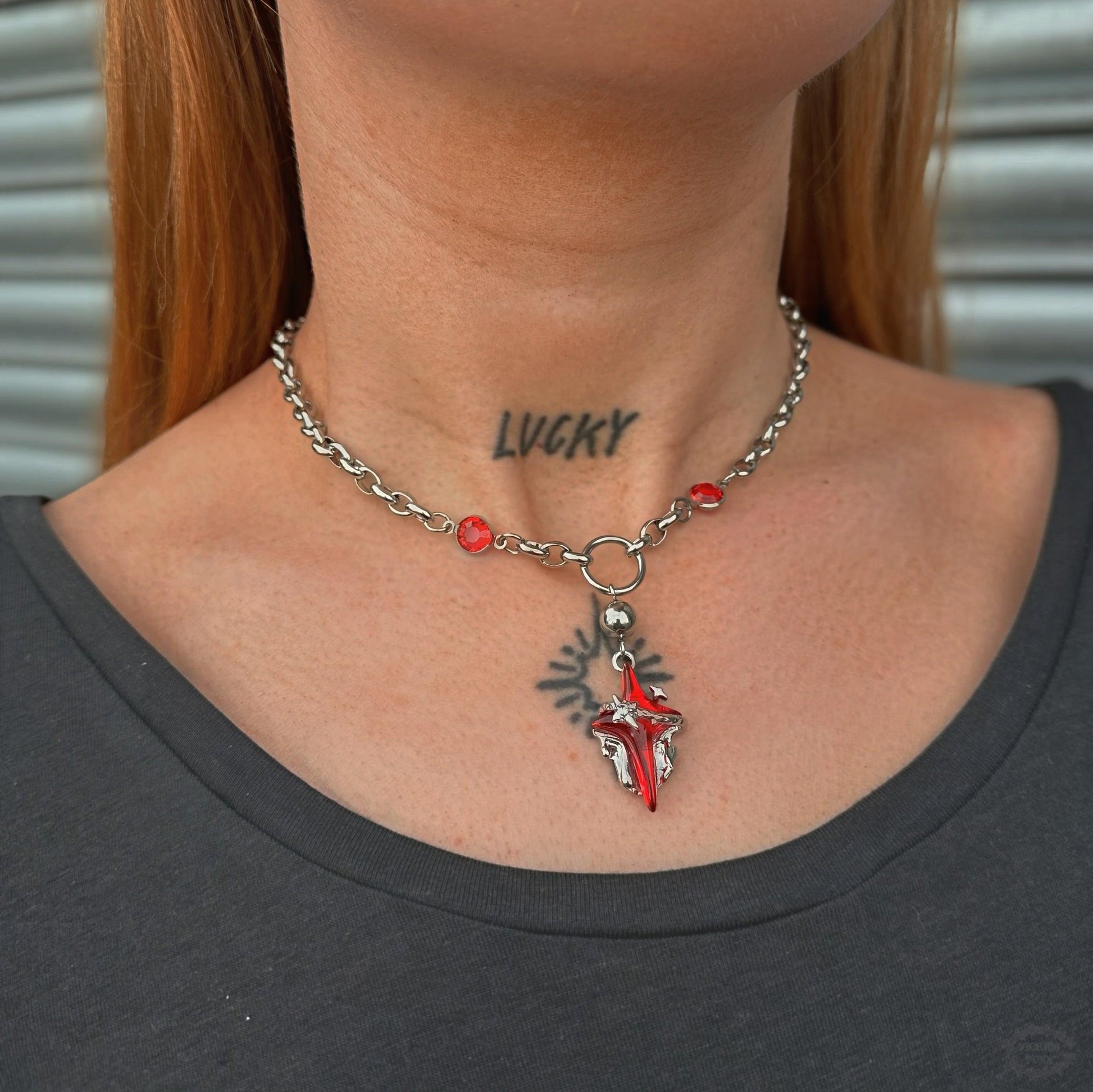 CRIMSON STAR NECKLACE