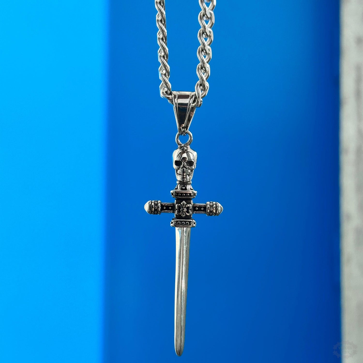 SKULL SWORD NECKLACE-Vicious Punx-Vicious Punx