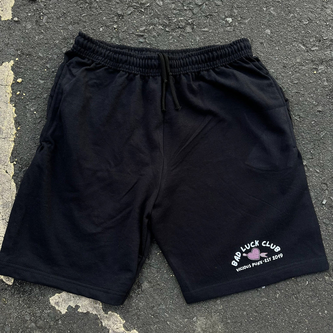 BAD LUCK TATTOO CLUB JERSEY SHORTS-Vicious Punx-Vicious Punx