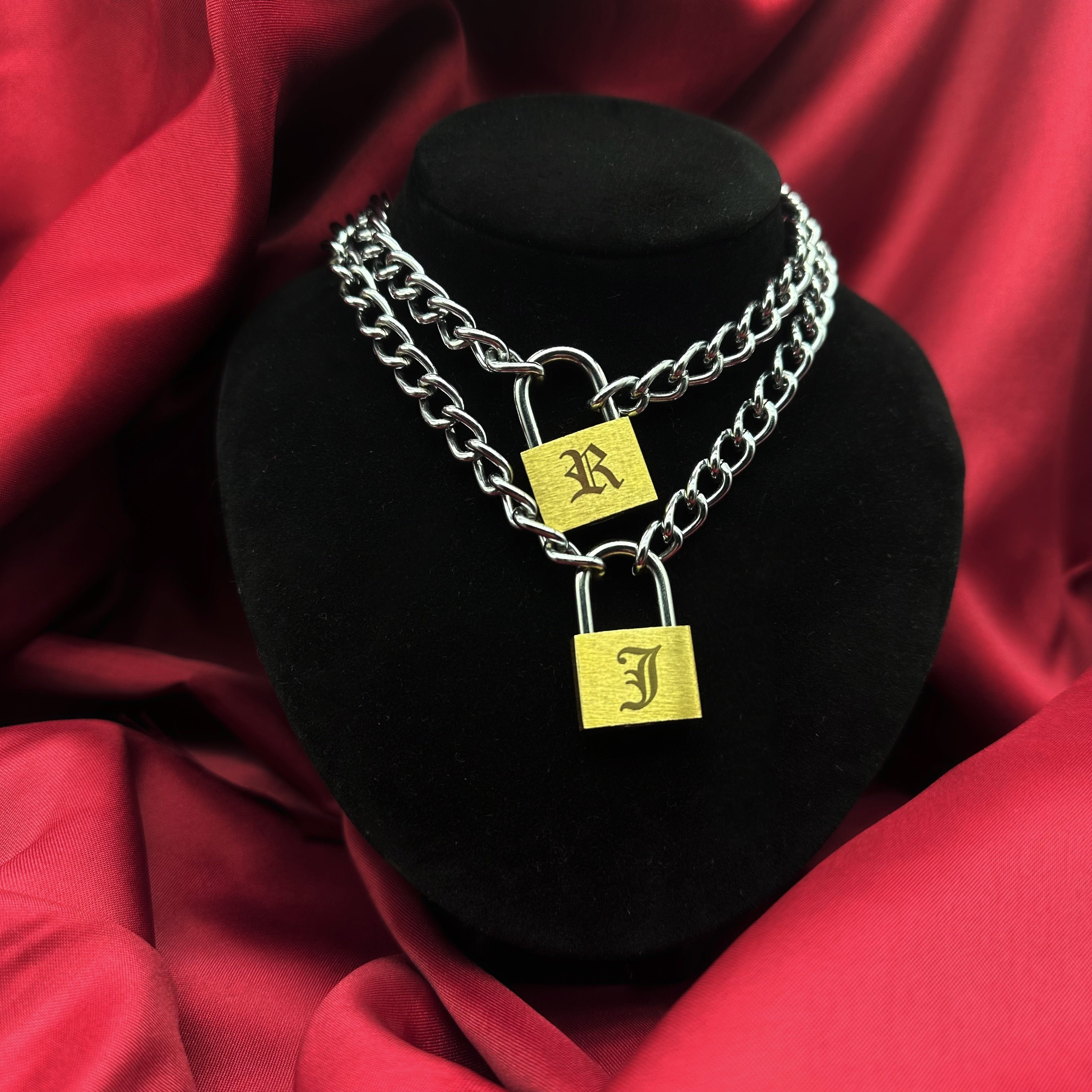 PERSONALISED PADLOCK CHAIN NECKLACE – Vicious Punx