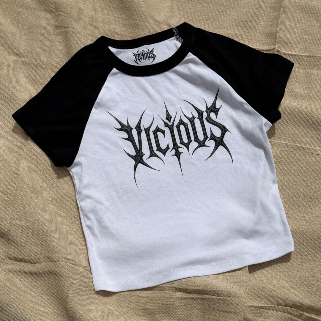 SAMPLE SALE - VICIOUS CONTRAST CROP TOP