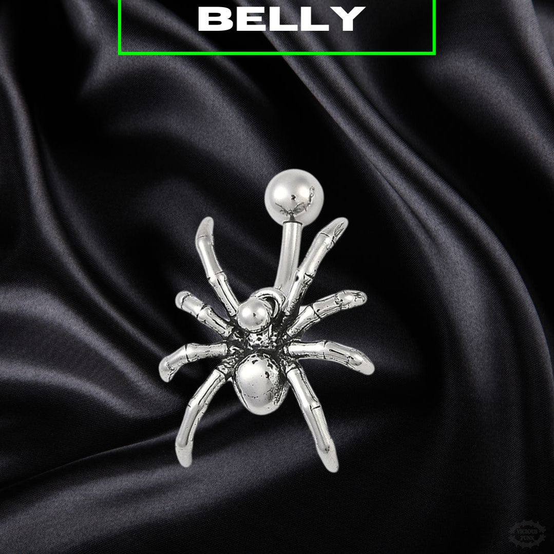 DANGLY SPIDER BELLY BAR-Vicious Punx-Vicious Punx