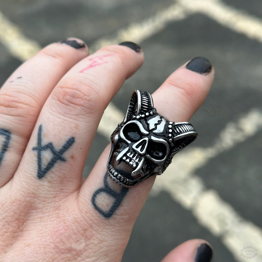 DEMON SKULL RING-Vicious Punx-Vicious Punx