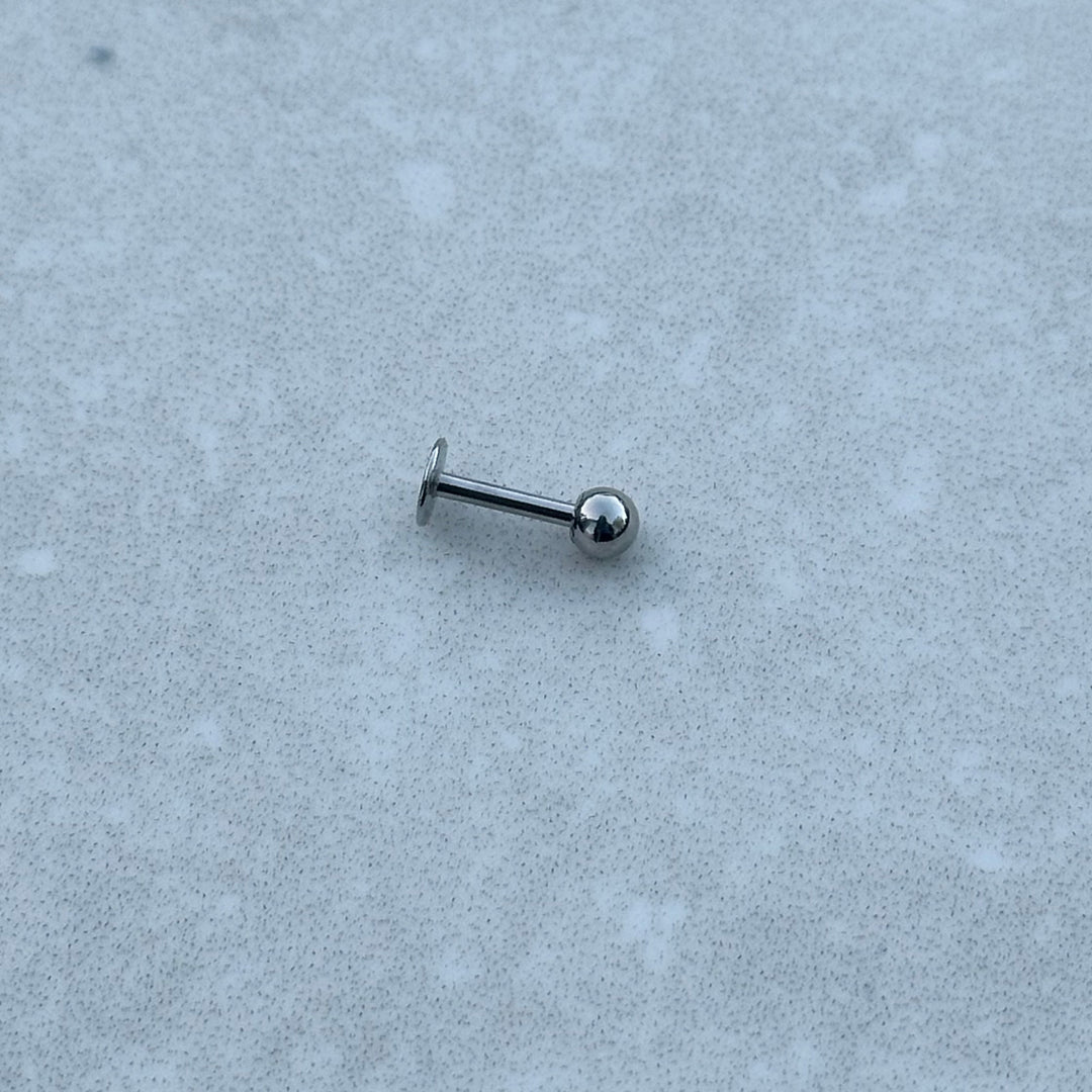 PLAIN ROUND BALL FLAT BACK BARBELL