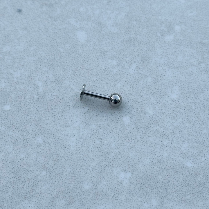 PLAIN ROUND BALL FLAT BACK BARBELL