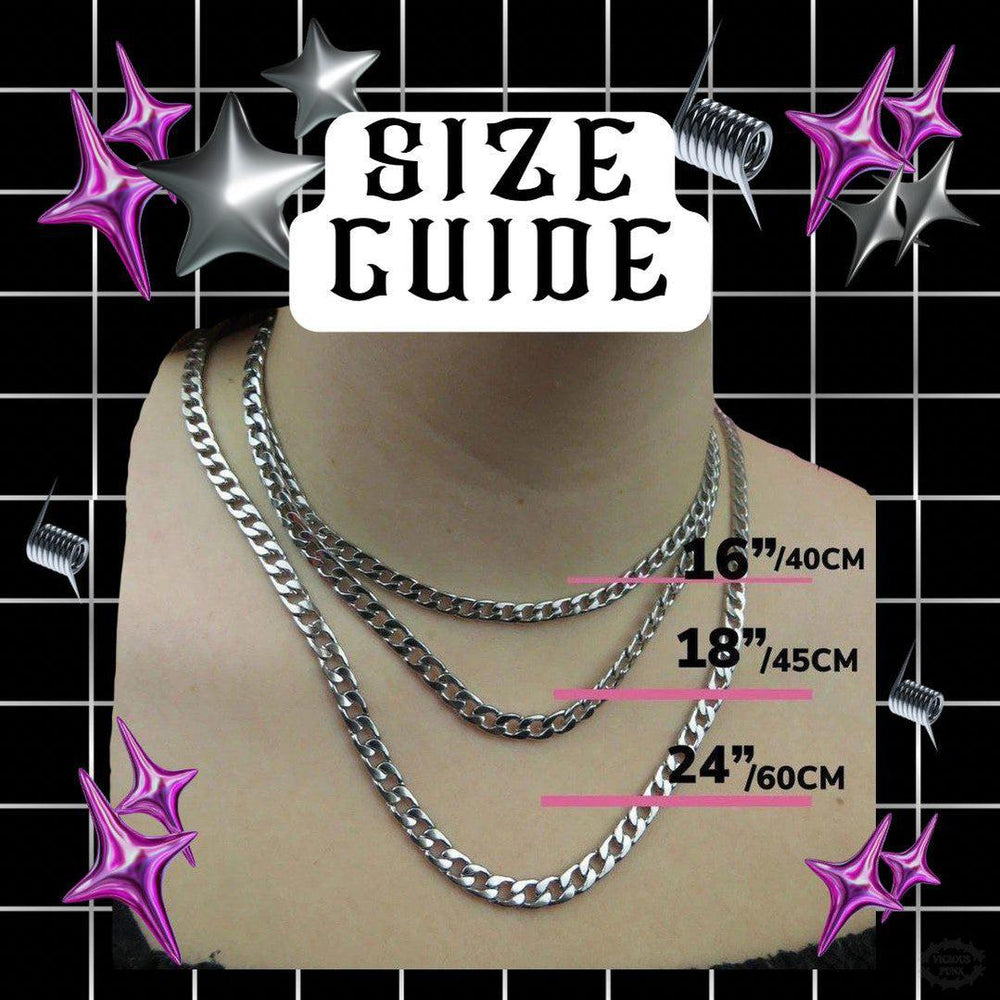 HORSESHOE + SPIKE CHAIN MAIL NECKLACE