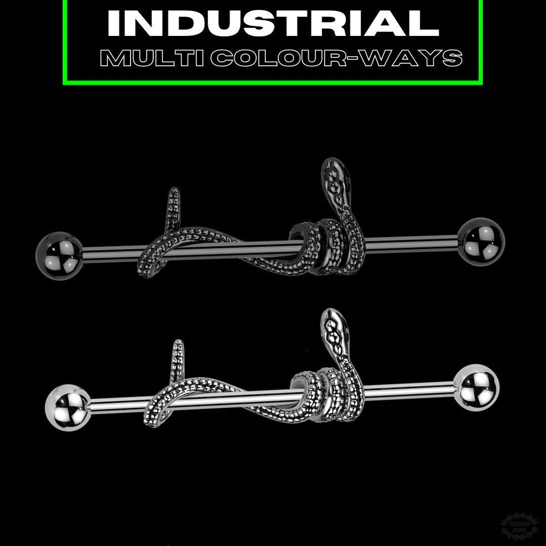 WRAPPED SNAKE INDUSTRIAL BAR-Vicious Punx-Vicious Punx