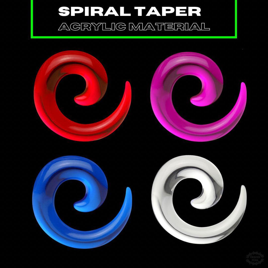 ACRYLIC SPIRAL TAPER