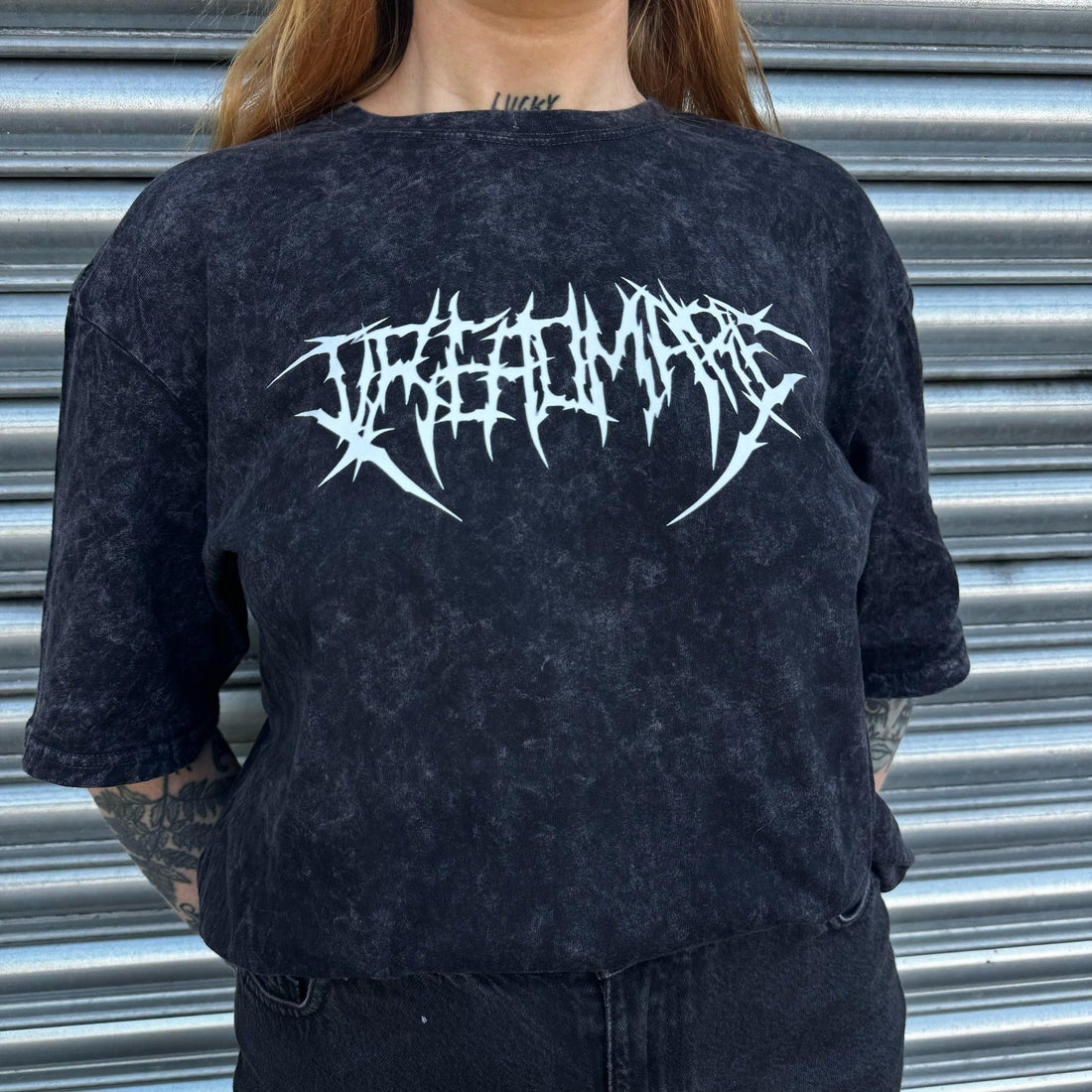 DREADMARE ACID WASH T SHIRT-Vicious Punx-Vicious Punx