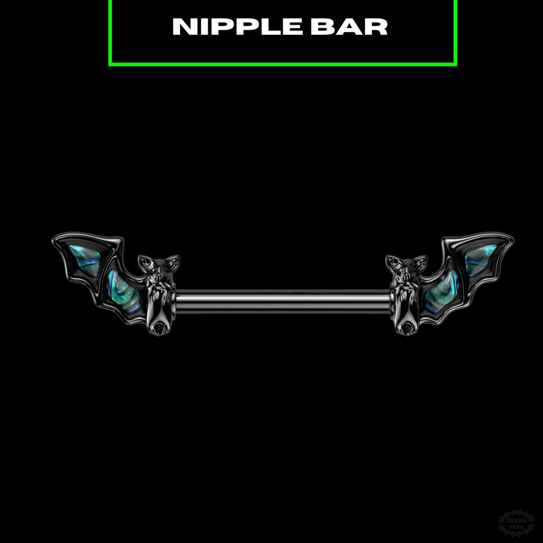 BAT WING NIPPLE BAR-Vicious Punx-Vicious Punx