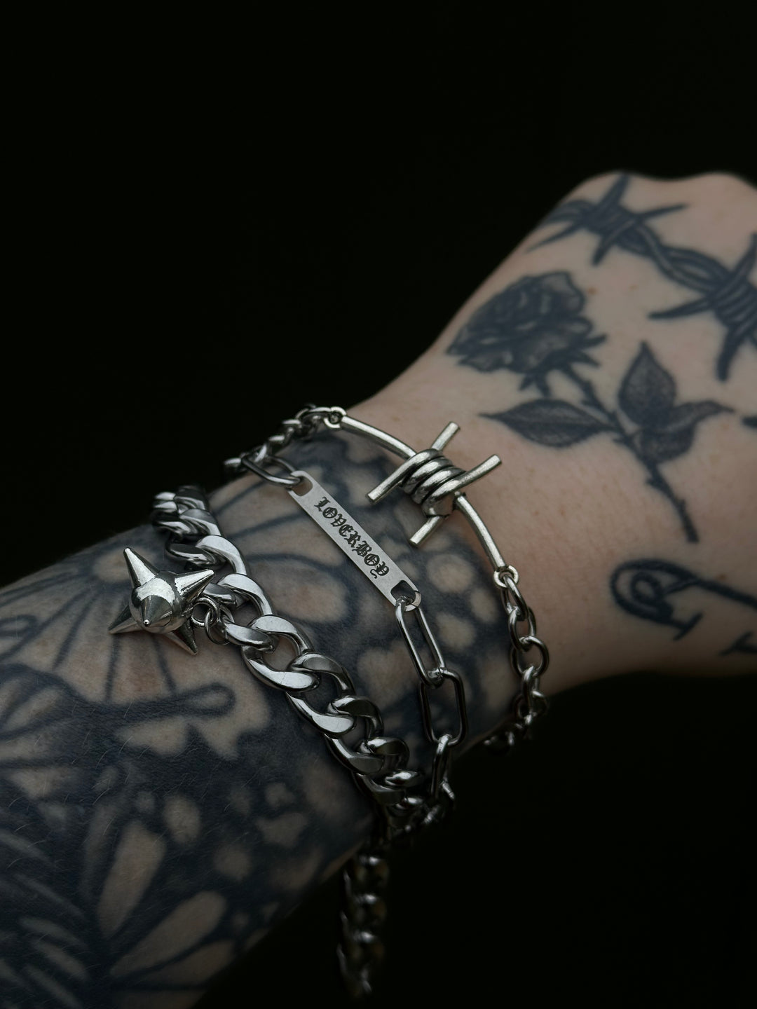 BARBED WIRE ROLO BRACELET